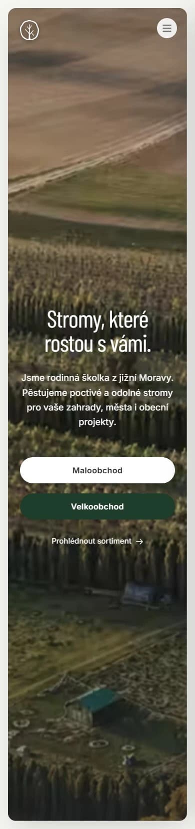 Okrasná školka, mobilní verze